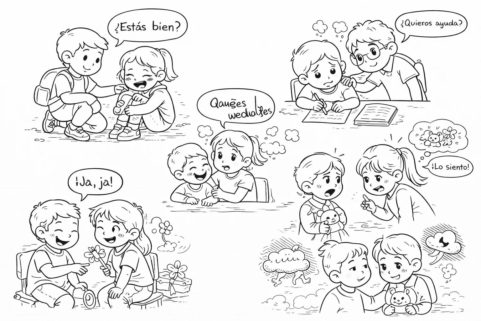 Reconozco como se sienten los demas