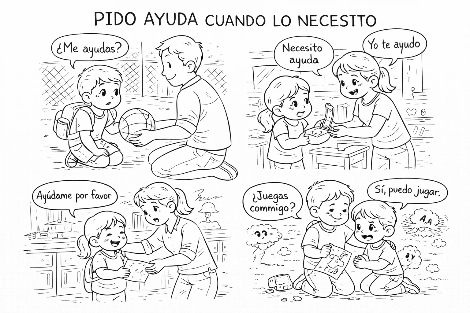 Pido ayuda cuando lo necesito