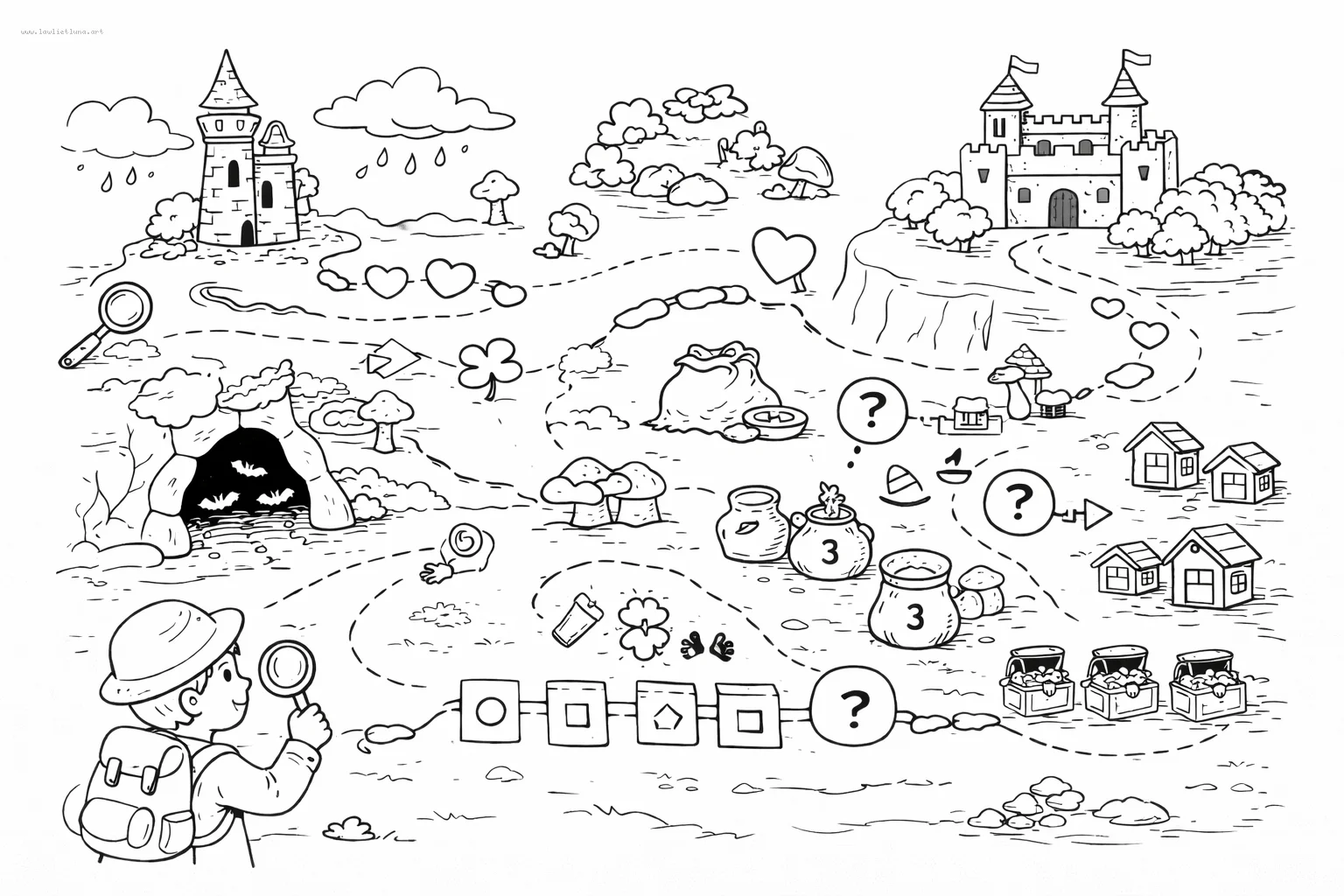 El mapa de pistas y deducciones