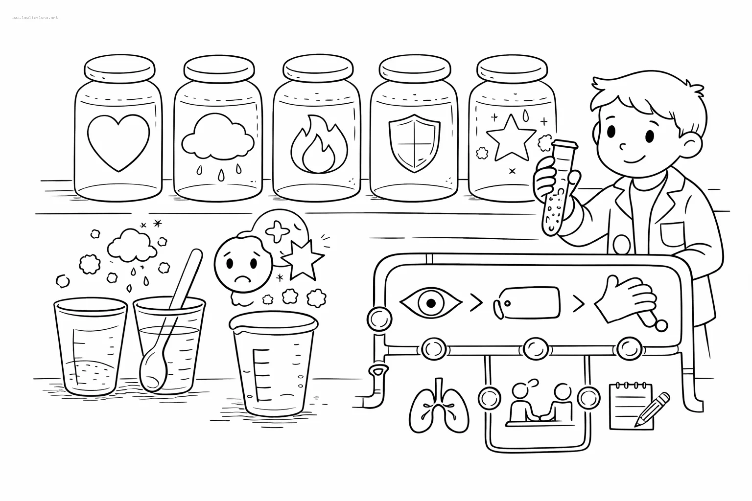 Laboratorio de sentimientos y mezclas