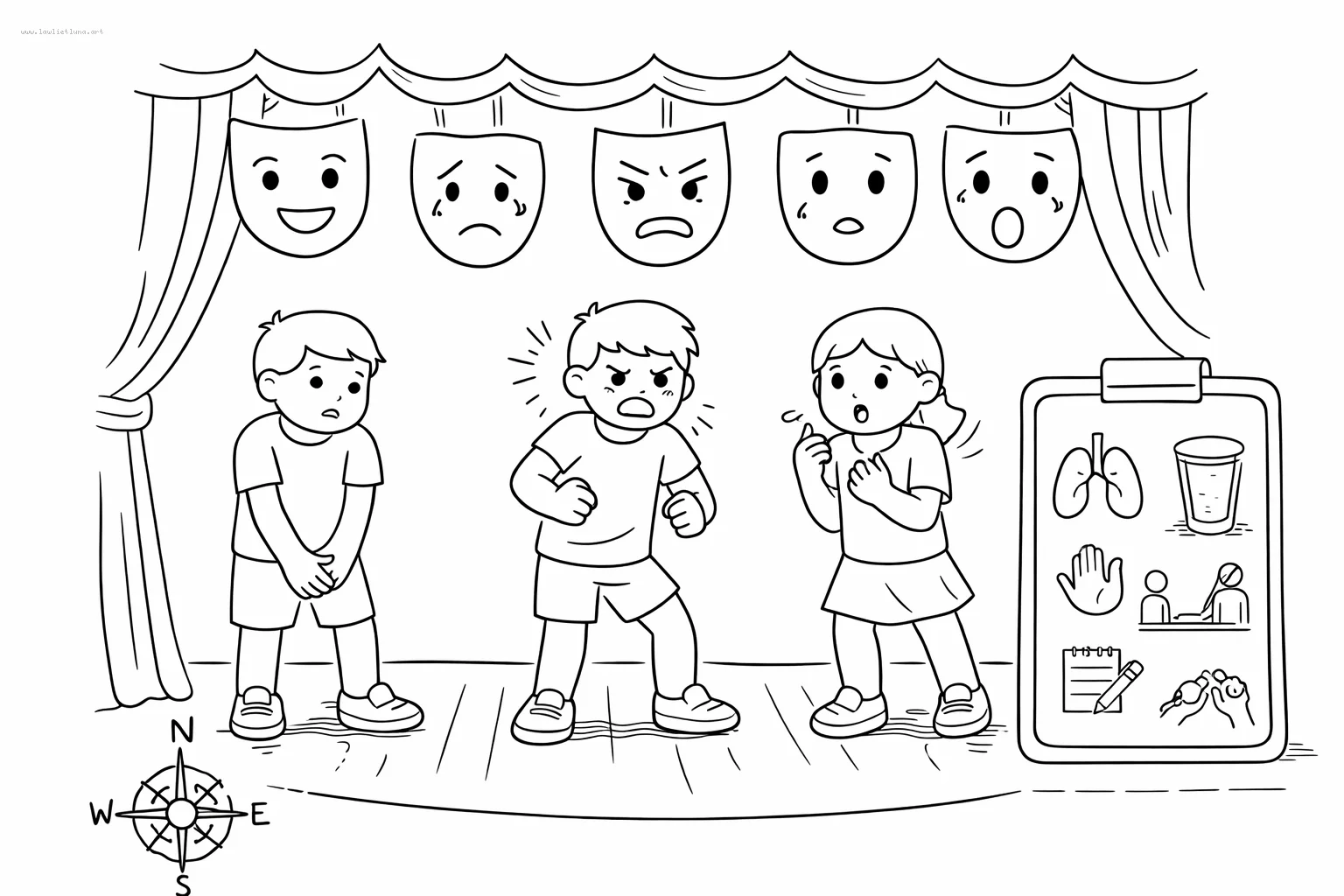 Teatro de caras y lenguaje del cuerpo