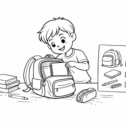 Organizo mi mochila solo