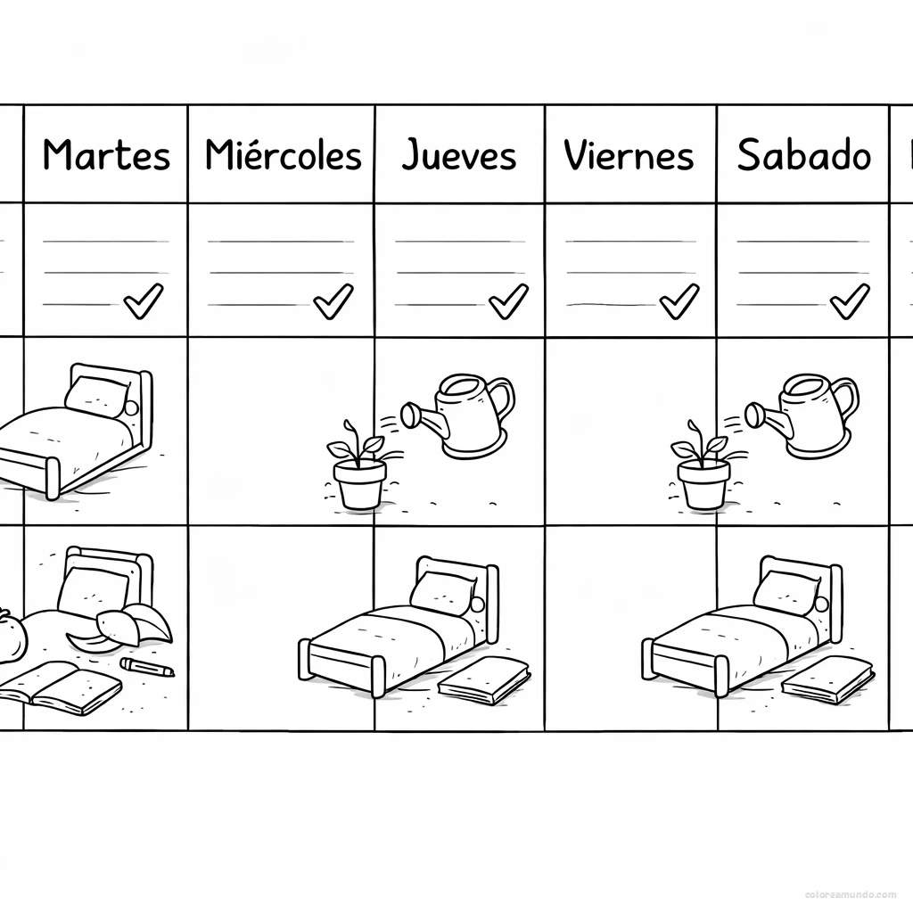 Mi horario visual de responsabilidades