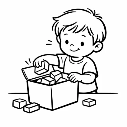 Guardo mis juguetes despues de jugar