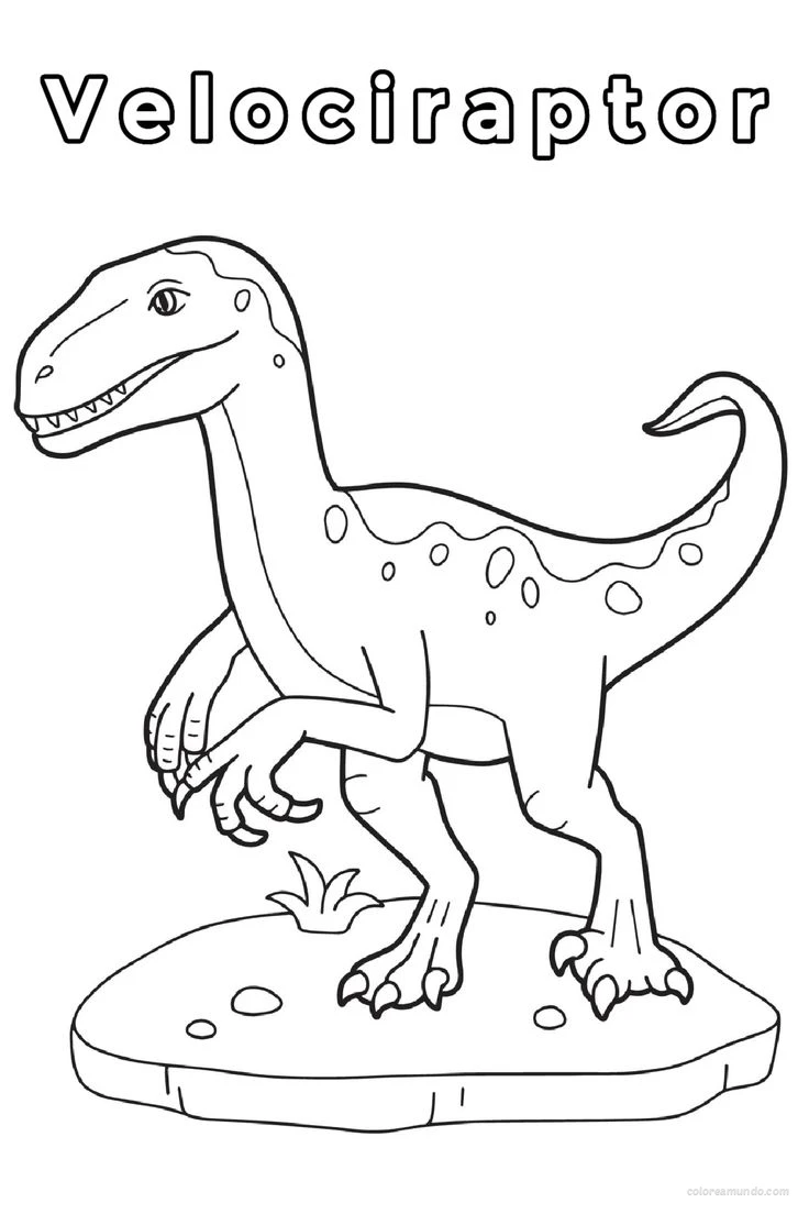 velociraptor dinosaurio para ser impreso