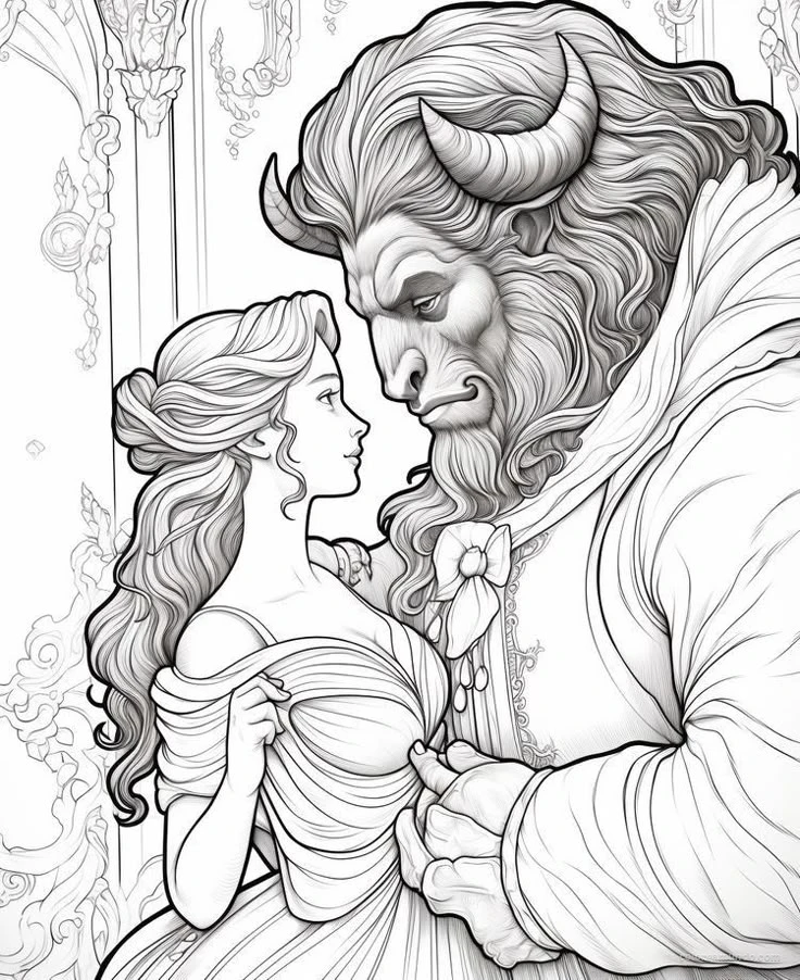 bella y la bestia de la pelicula de la bella y la bestia