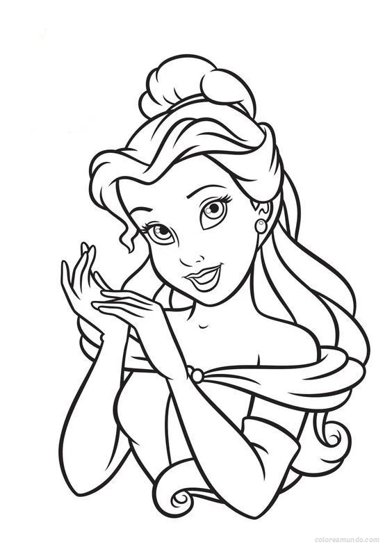 la princesa bella feliz