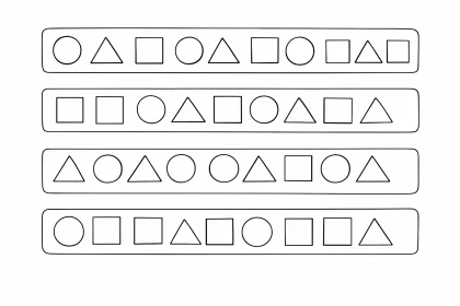 Secuencia auditiva de patrones rítmicos